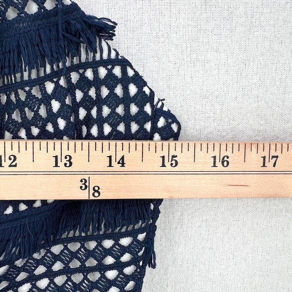 ANTHROPOLOGIE Hutch Crochet Dress Womens 0 Navy Blue Sleeveless Lace NWOT - Picture 12 of 15